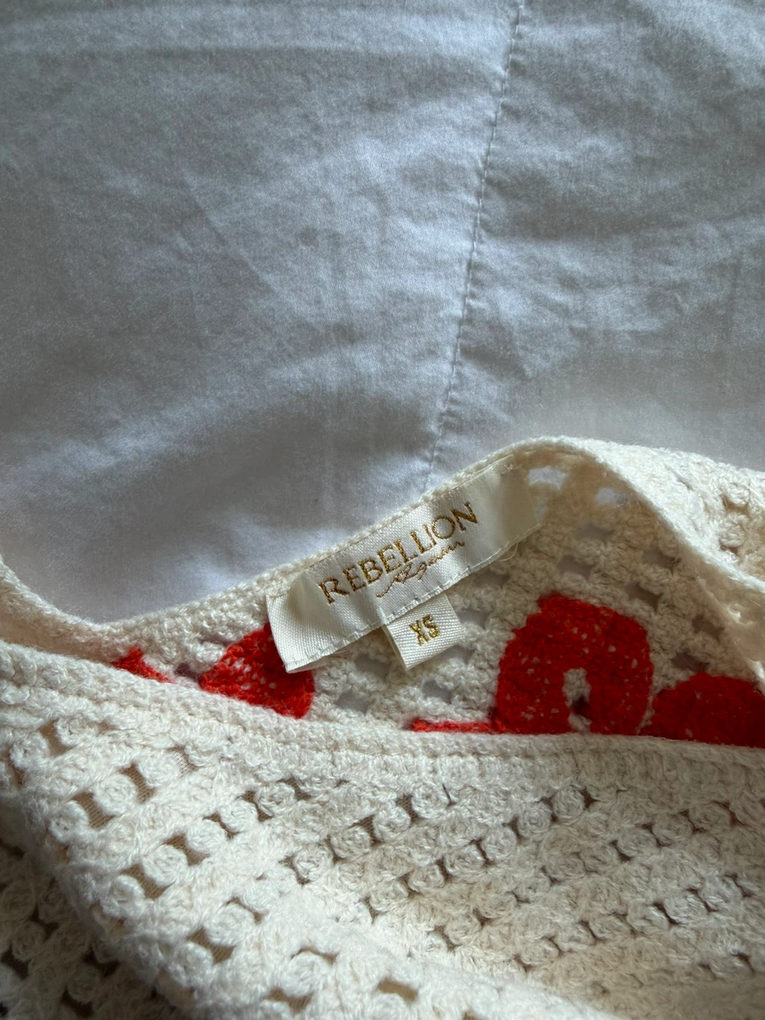 Rebellion espana crochet tank top XS - photo 3