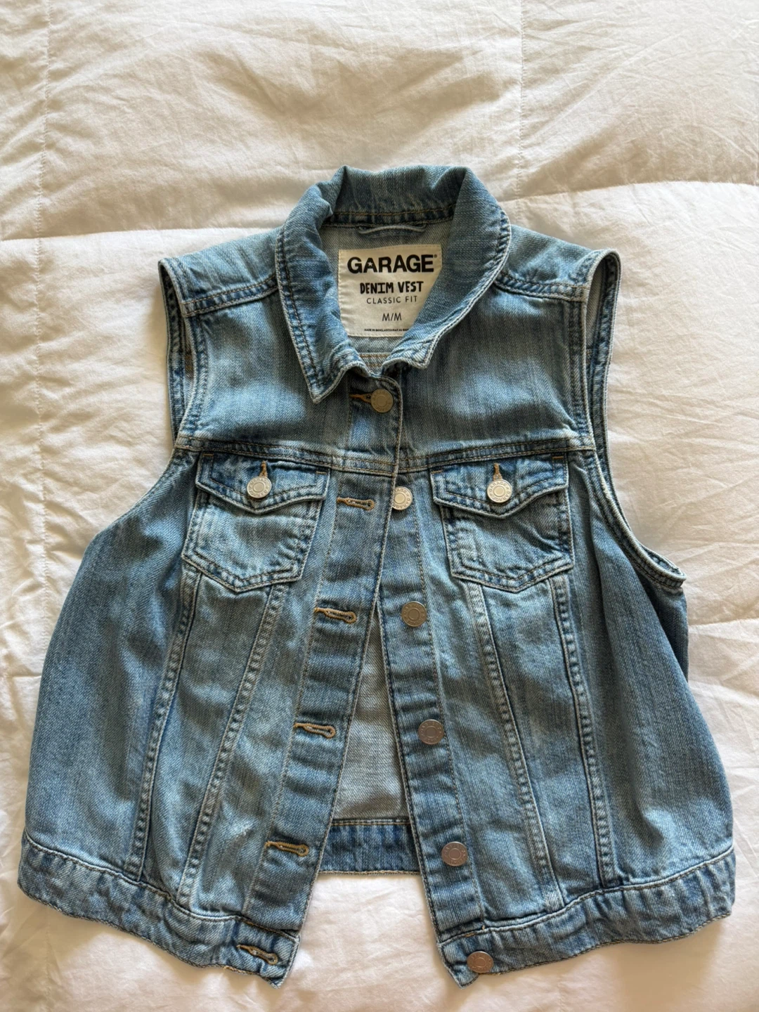 GARAGE Denim Vest - Classic Fit - M/M