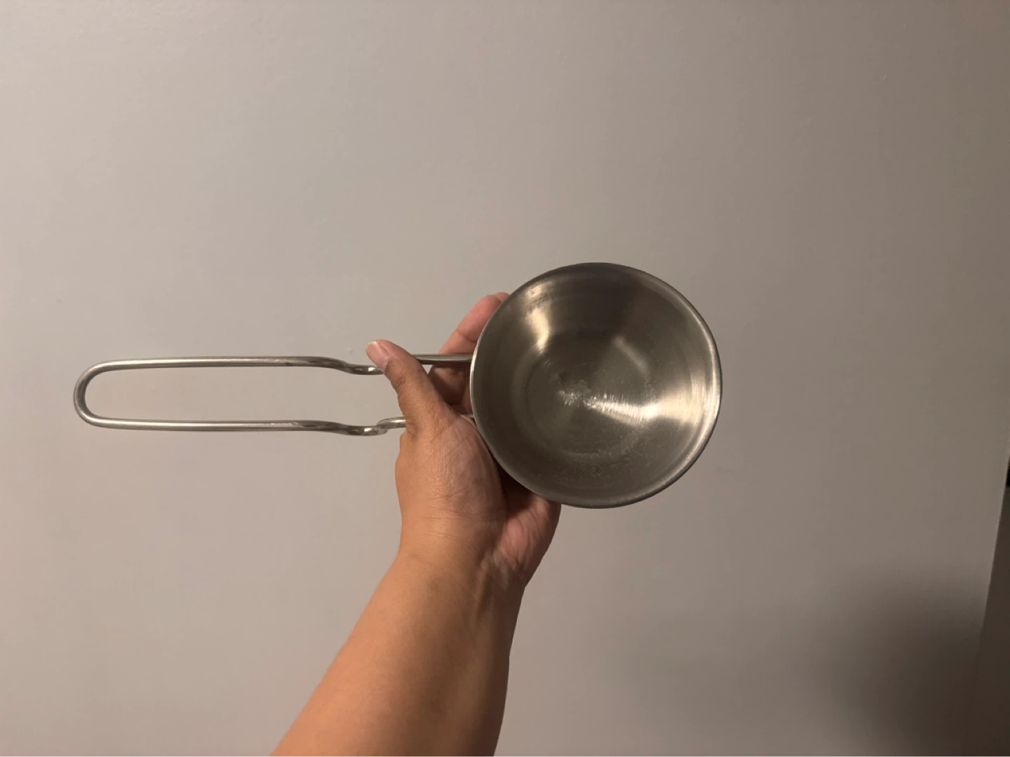 Stainless Steel tadka pan with Handle - photo 2