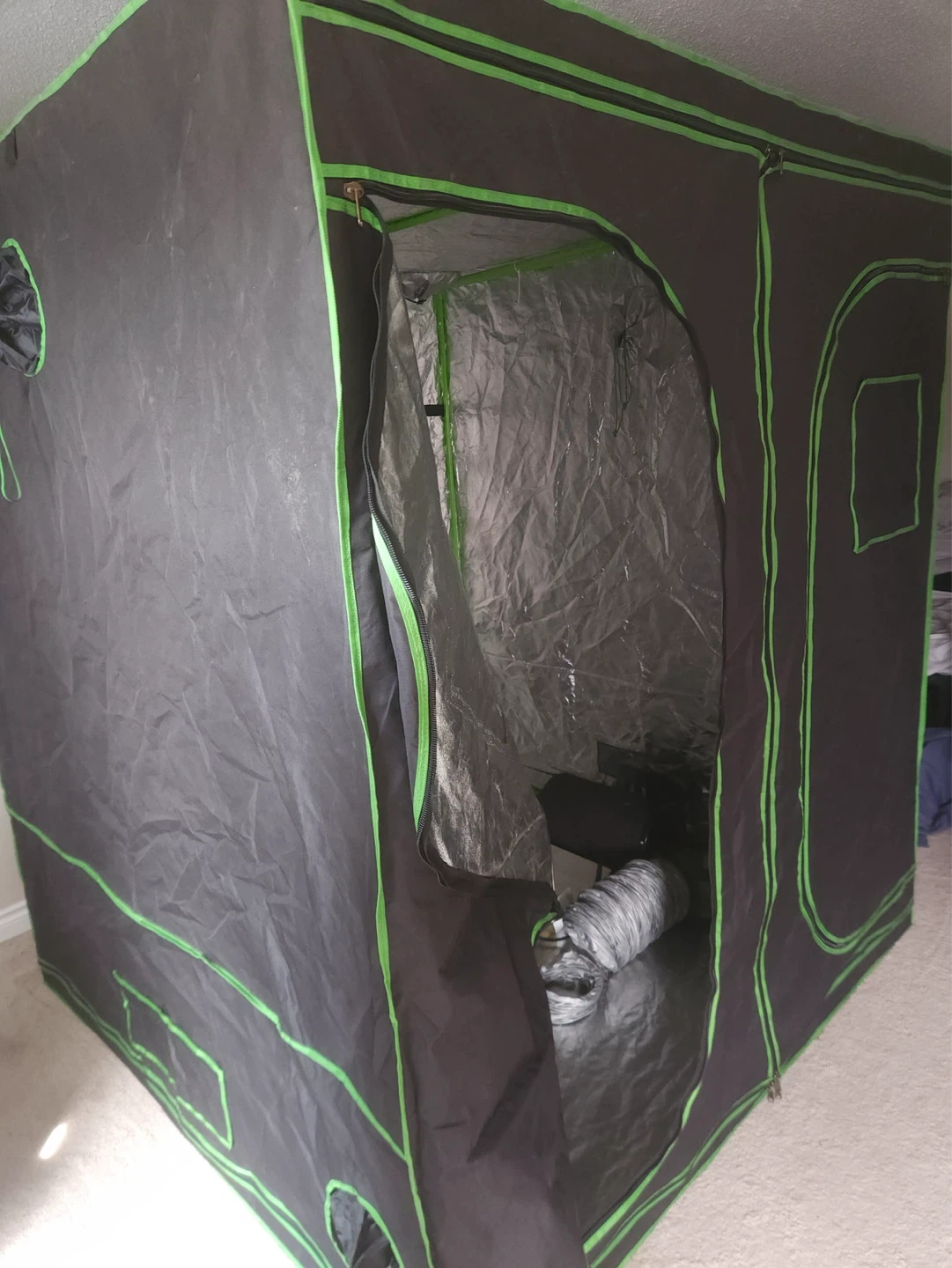 Grow Tent Kit with LED Light and Fan - photo 2