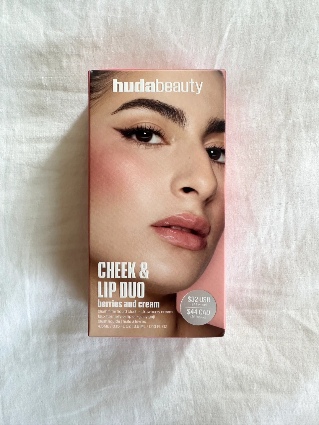 🆕 Huda Beauty Cheek & Lip Duo Set Berries and Cream