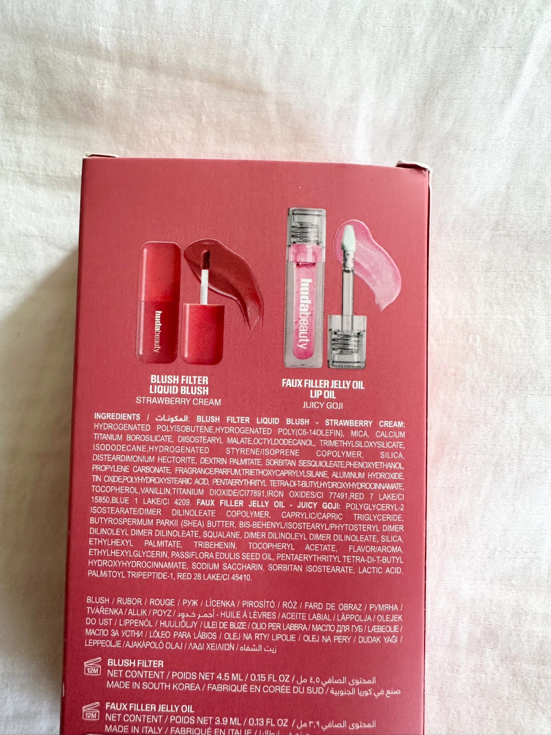 🆕 Huda Beauty Cheek & Lip Duo Set Berries and Cream - photo 3