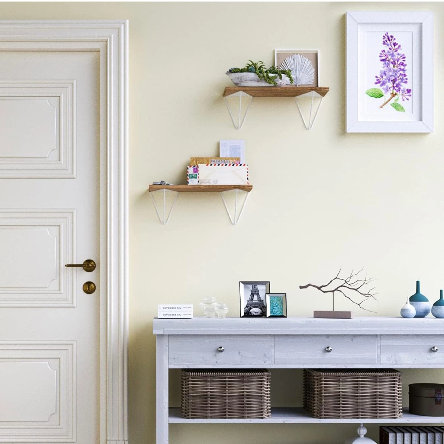 COLMAR Prism Shelf Bracket for 4.5'' to 6" Wide Boards - White - photo 3