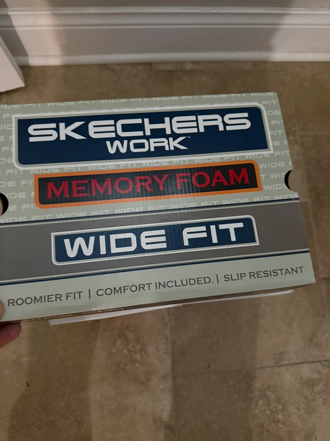 Skechers Work Memory Foam Wide Fit Men's Black Shoes - photo 2