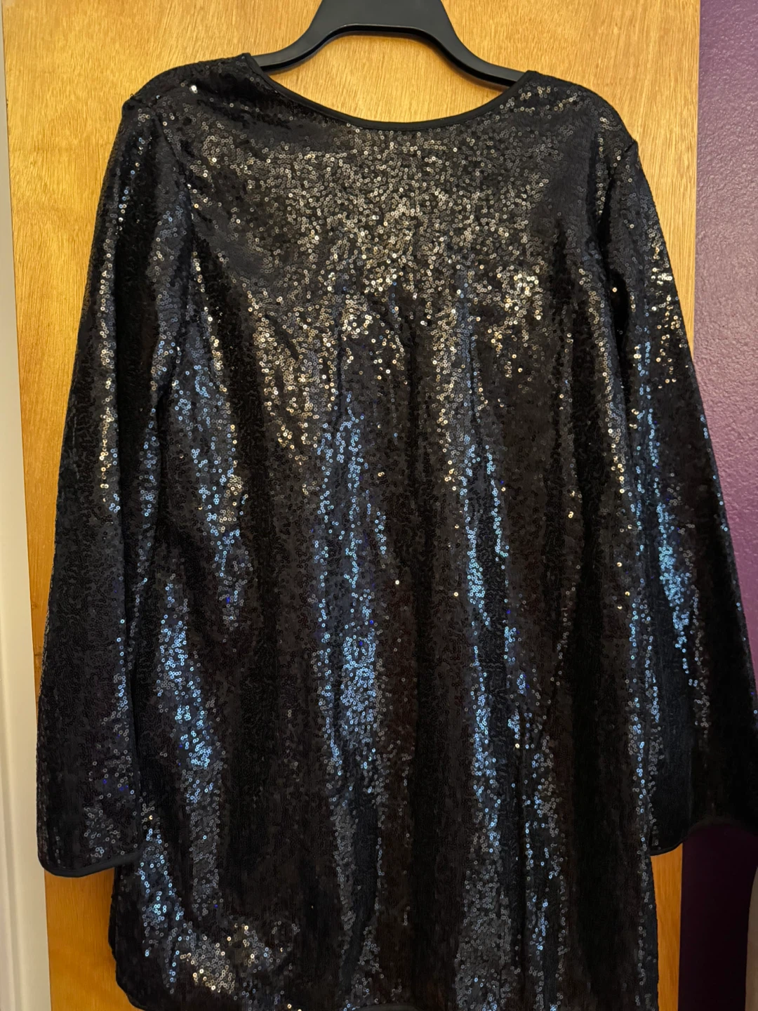 Black Sequined Dress