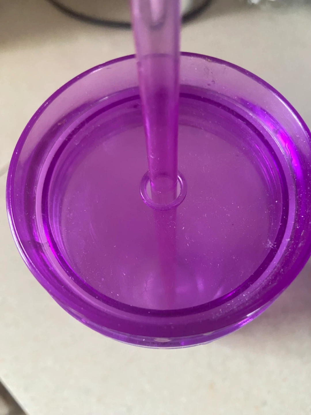 Purple Tumbler with Straw - photo 3