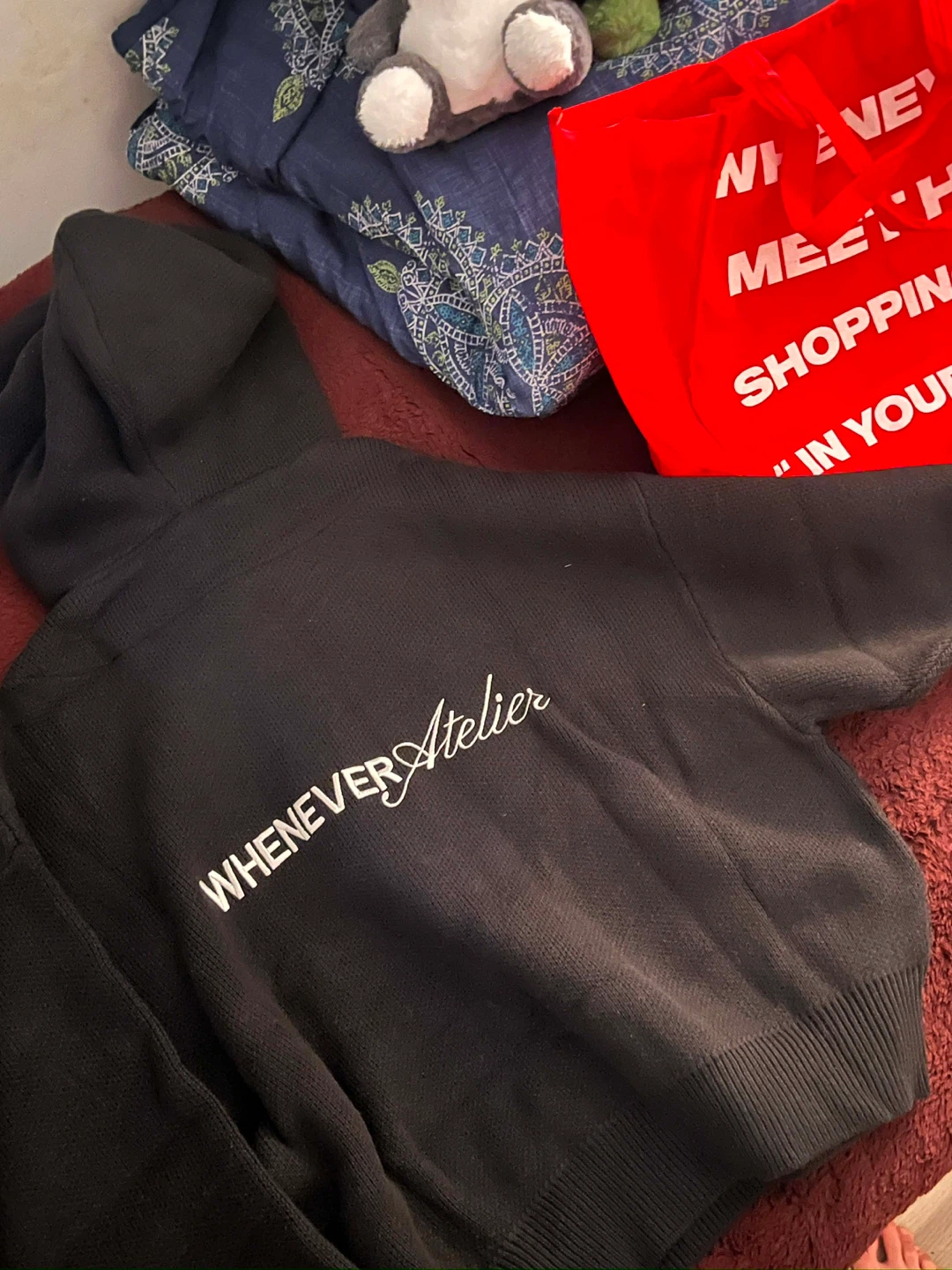 Whenever Atelier Black Hoodie - photo 2