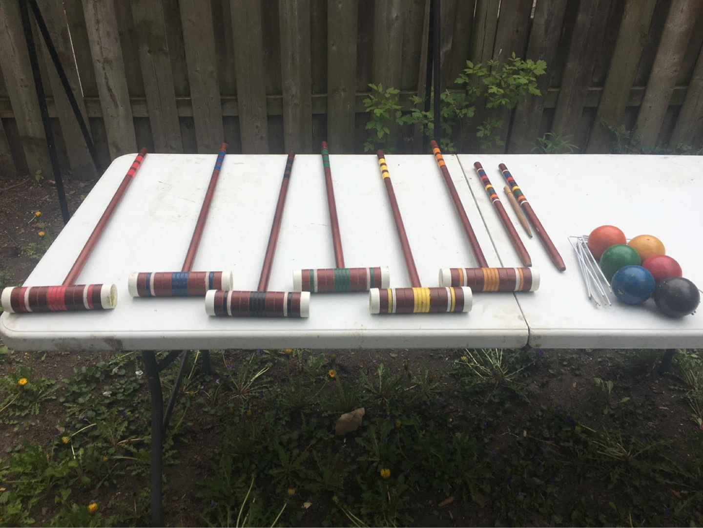 Croquet Set - 6 Mallets and Balls