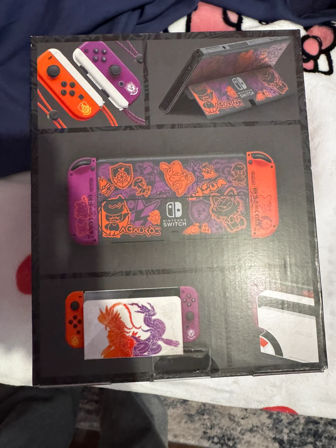 Nintendo Switch OLED Scarlet & Violet Edition Console - photo 2