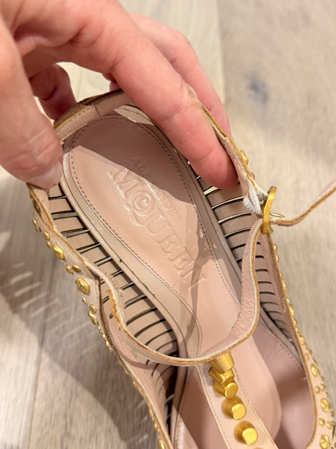 Alexander McQueen Studded Heels Size 38 - photo 4