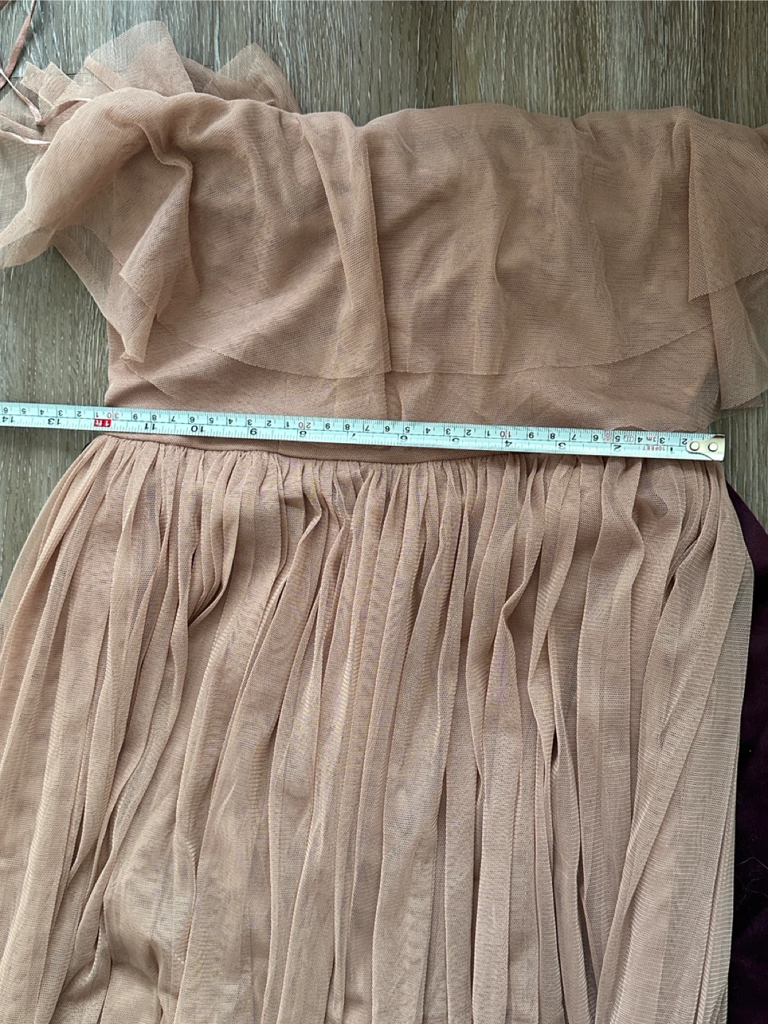 NWT Anaya Pink Tulle Strapless Maxi Dress S - photo 4