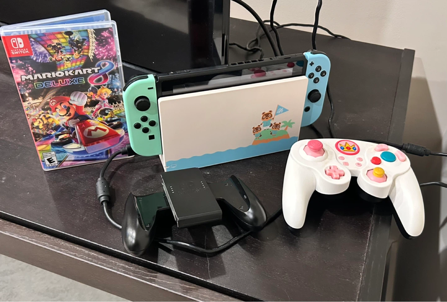 Nintendo Switch Animal Crossing Edition Console and Controller