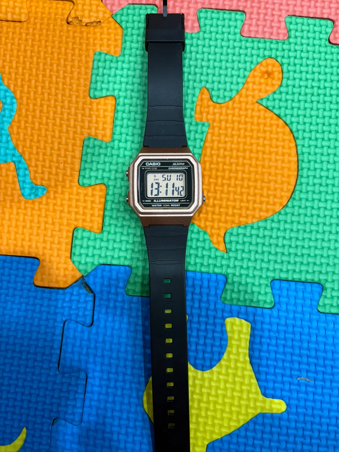 Casio Vintage Digital Watch - Rose Gold/Black