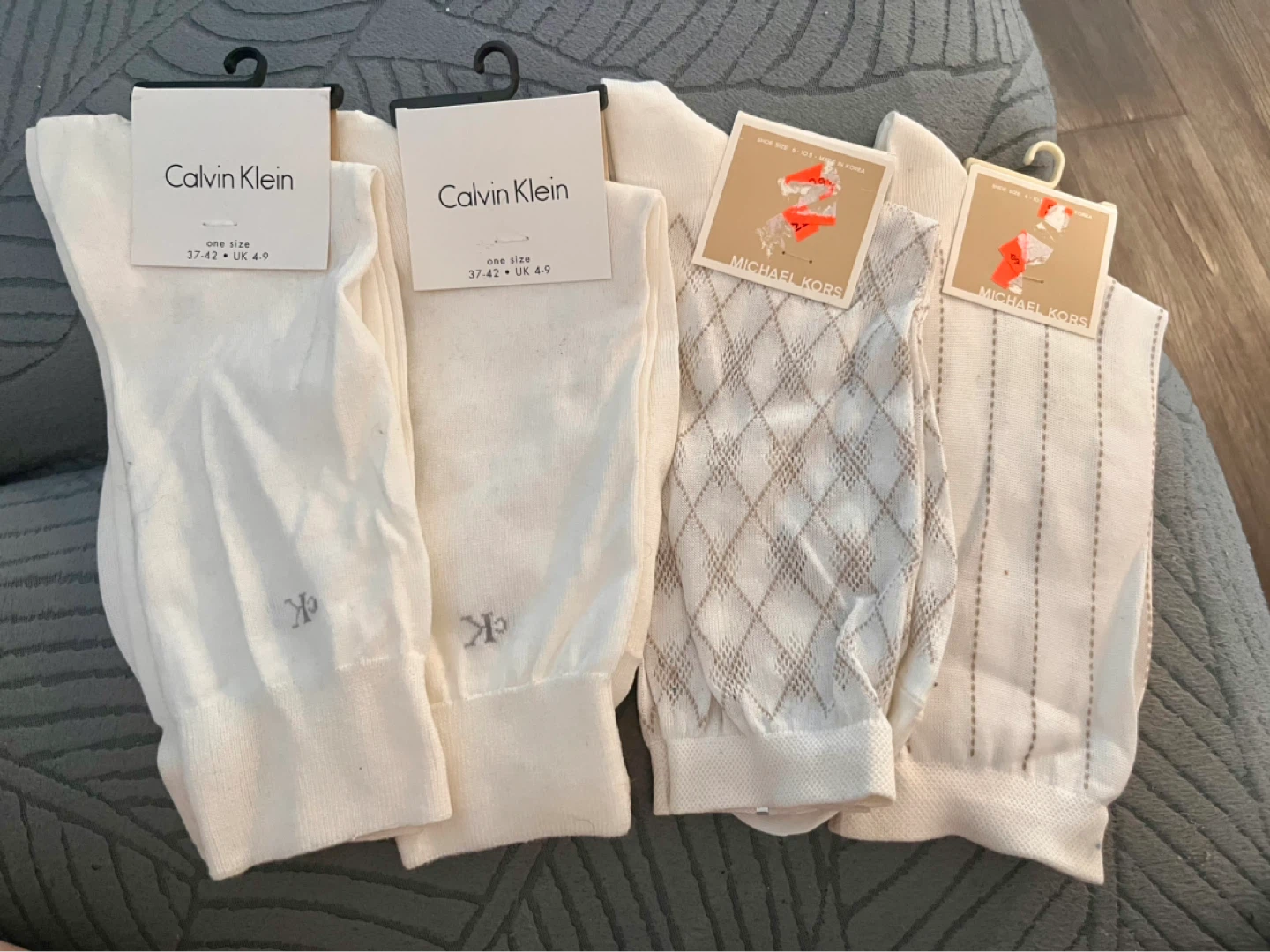 4x New Designer Dress Socks Calvin Klein & Michael Kors