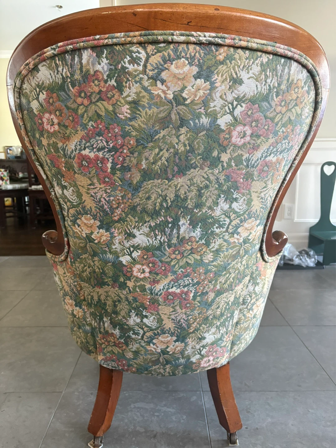 Vintage Armchair Floral Upholstery - photo 5