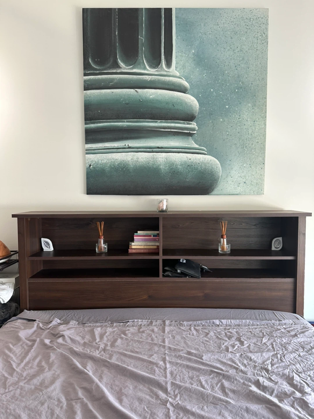 Full/Queen Headboard with Shelves