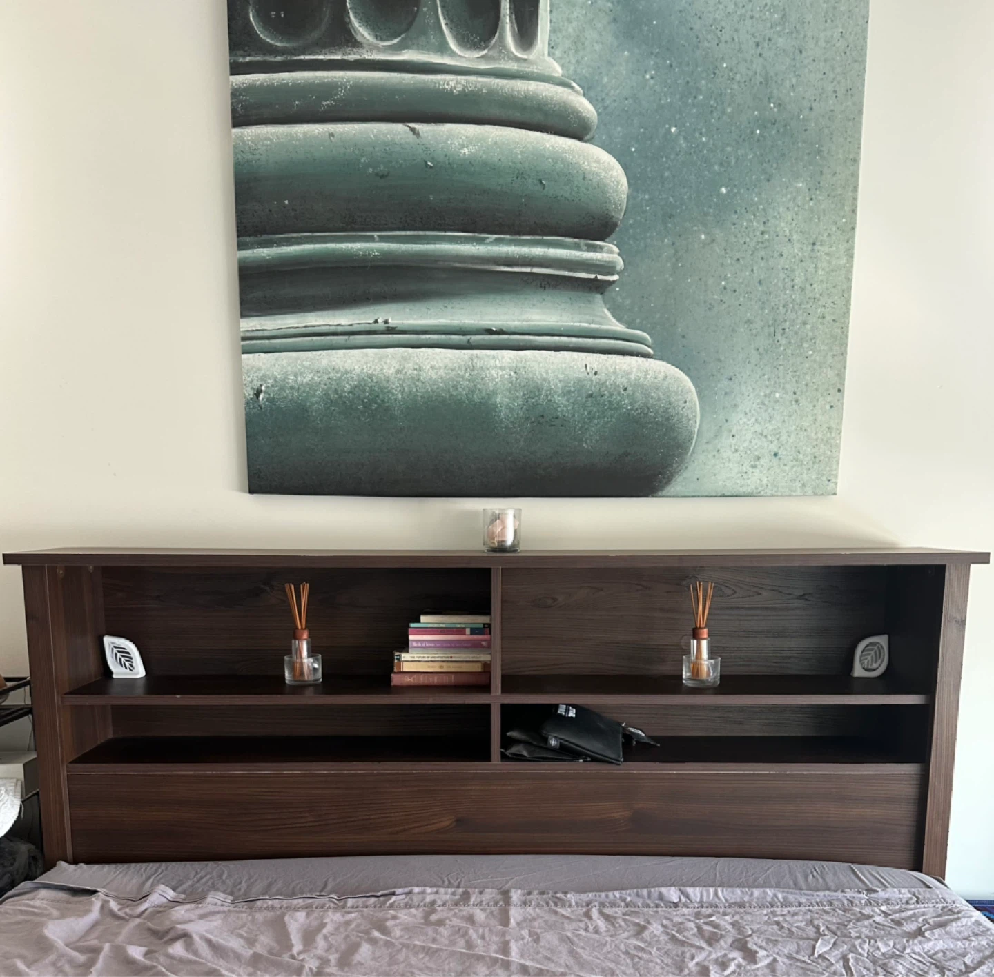 Full/Queen Headboard with Shelves - photo 4