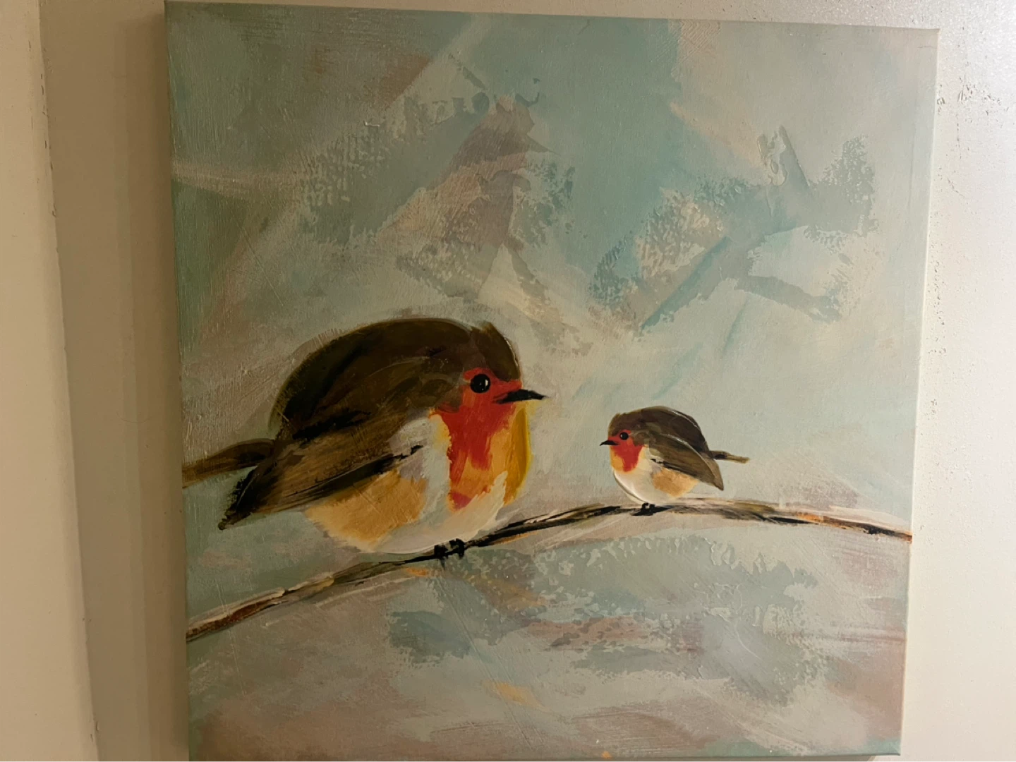 Canvas Wall Art - Two Robins - photo 2
