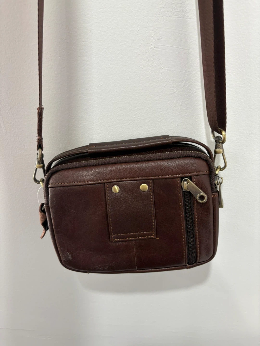 Brown Leather Crossbody Bag