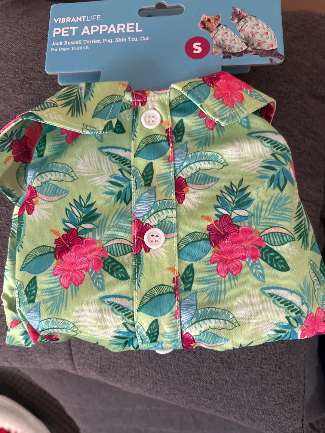 VibrantLife Pet Apparel Hawaiian Shirt Size S for Dogs 10-20 LB