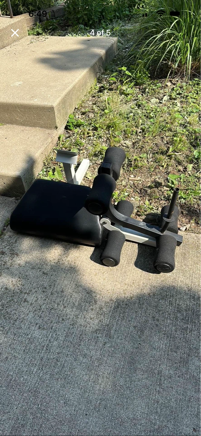 Adjustable Weight Bench and Barbell Set - standard size - photo 4