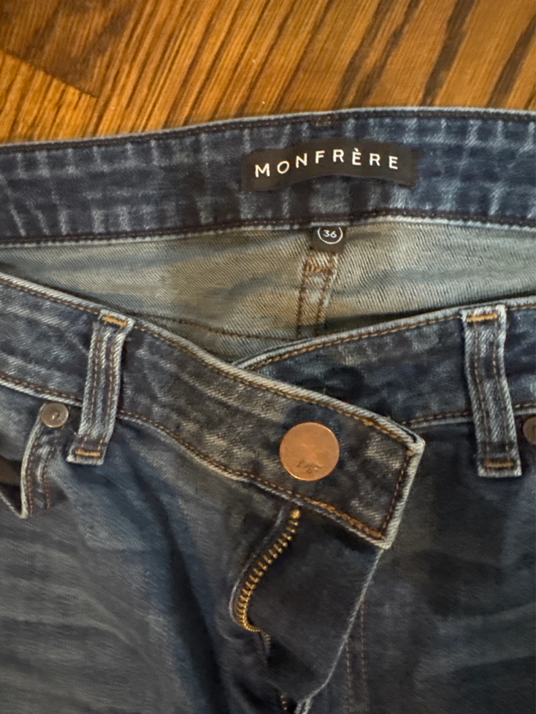 Monfrère Greyson Tinted Indigo Jeans - Size 36 - photo 2