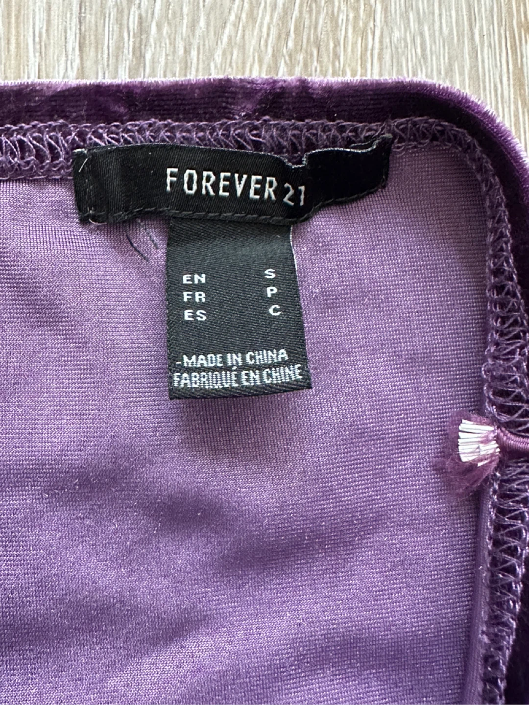 Forever 21 Purple Velvet Cami Dress Size S - photo 4