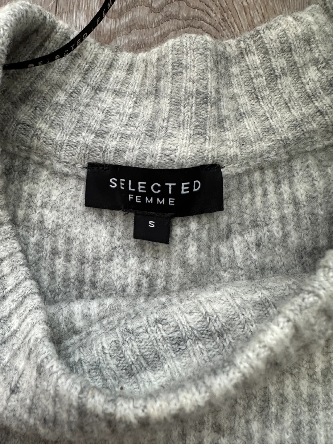 SELECTED Femme Grey Knit Sweater - Size S - photo 2