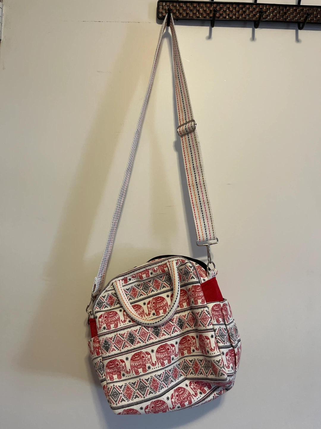 Elephant Pattern Shoulder Bag