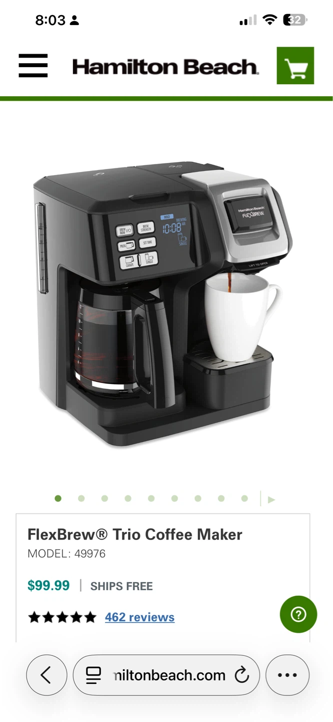 Hamilton Beach FlexBrew Trio Coffee Maker