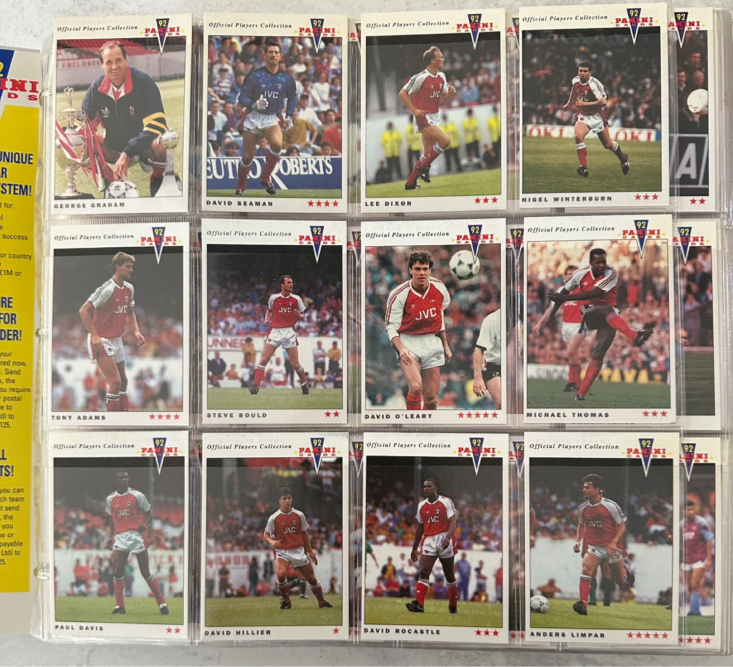 1992 PANINI UK FOOTBALL (SOCCER) COMPLETE SET & BINDER - photo 4
