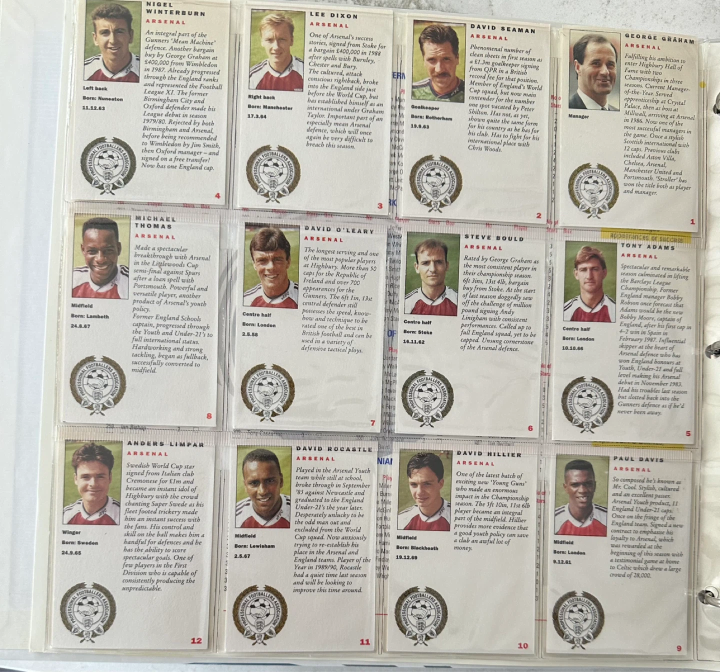 1992 PANINI UK FOOTBALL (SOCCER) COMPLETE SET & BINDER - photo 5
