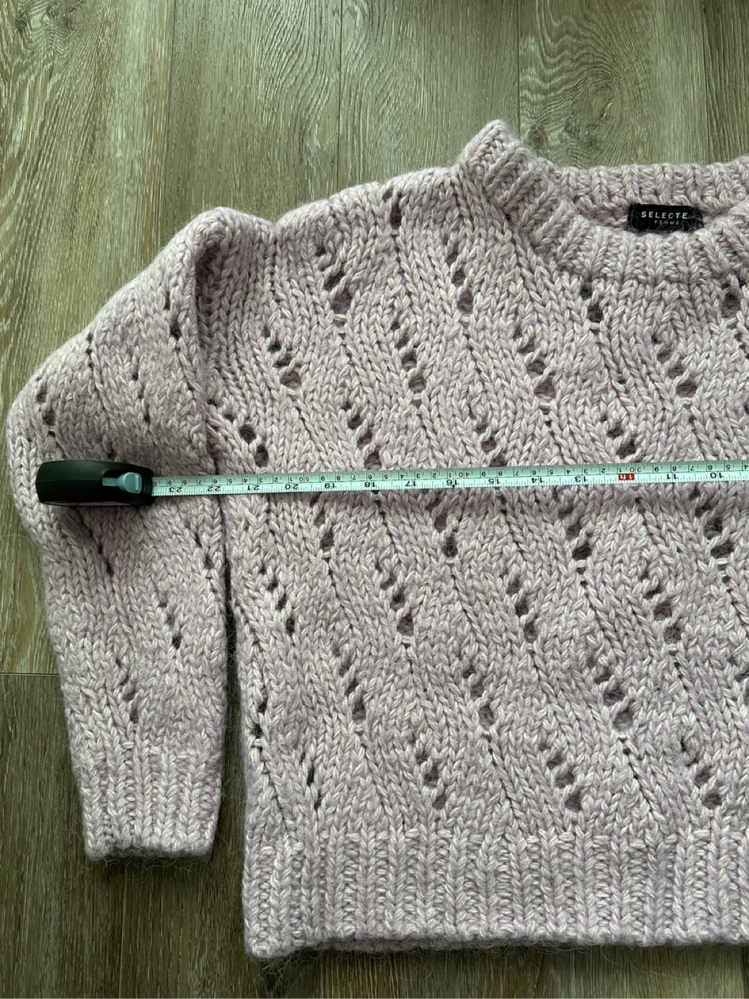 SELECTED Femme M Pink Chunky Knit Sweater - photo 5