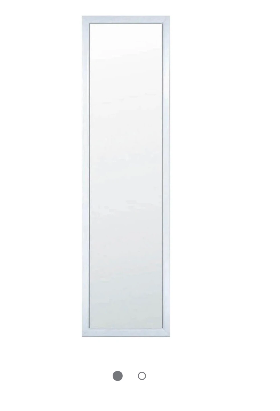 Slim White Framed Full Length Mirror