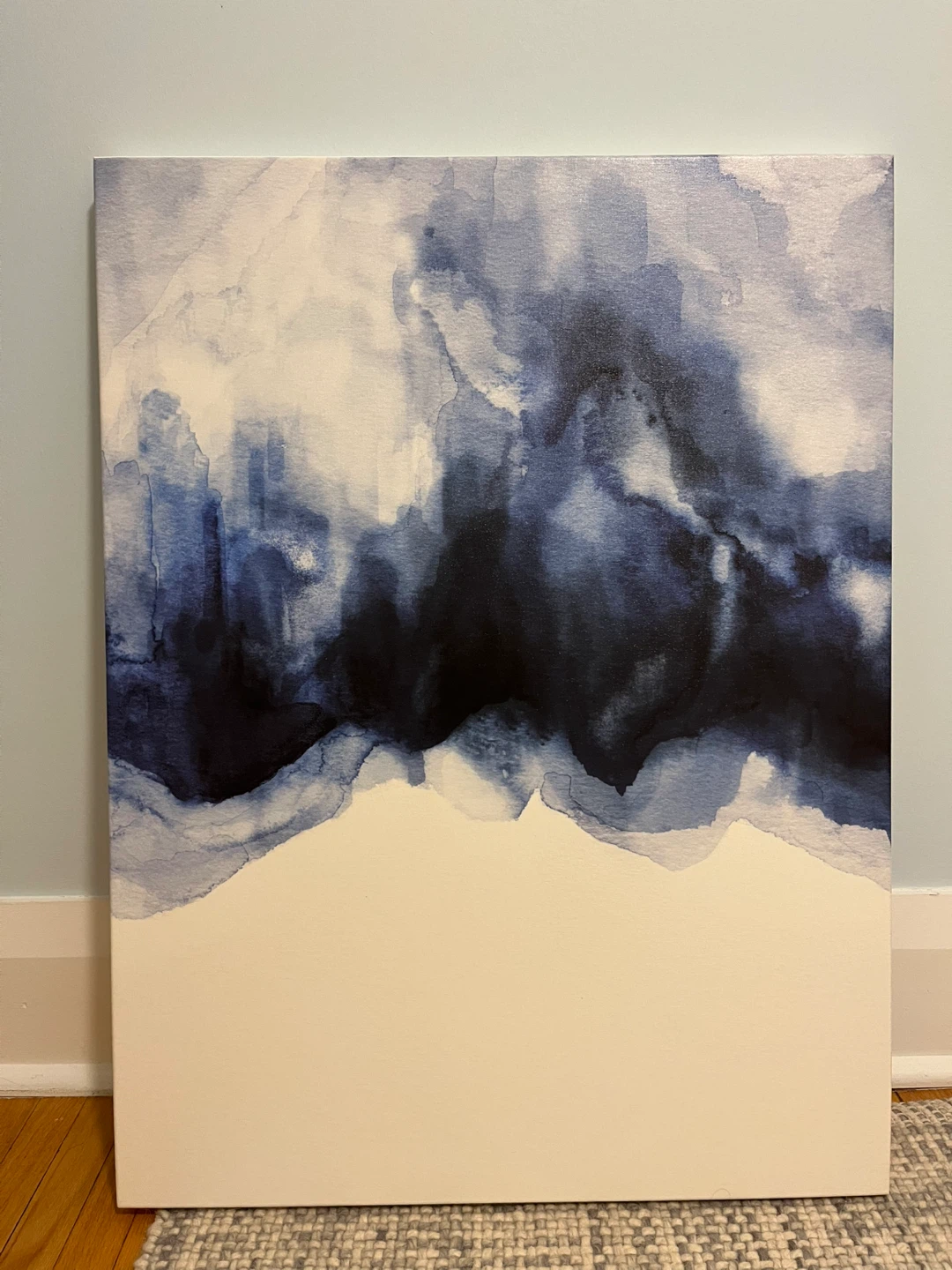 Society6 Blue Abstract Canvas Print
