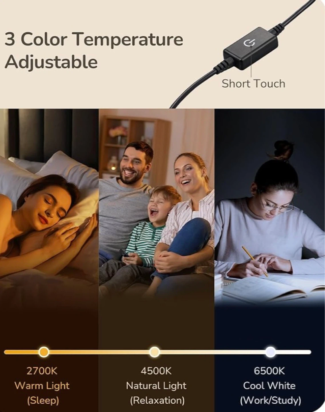 Adjustable LED Table Lamp - Black - photo 5