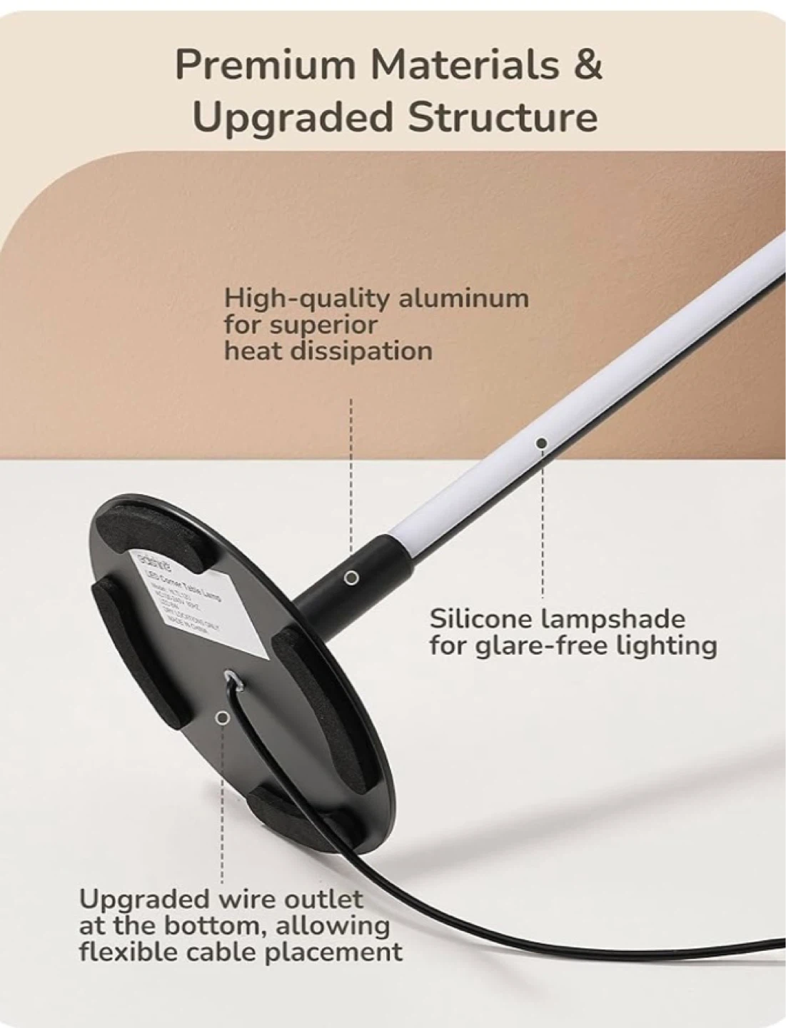 Adjustable LED Table Lamp - Black - photo 4