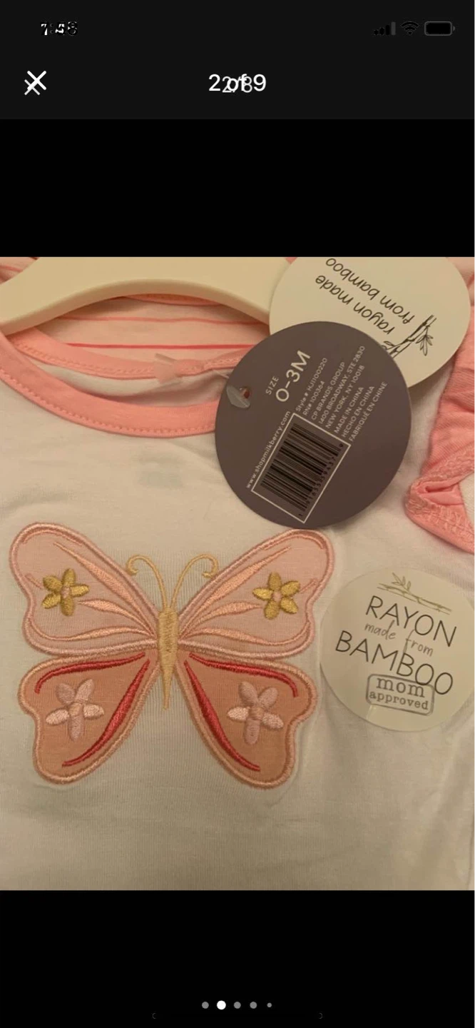 Milkberry Baby Rayon Bamboo Bodysuits (0-3M)