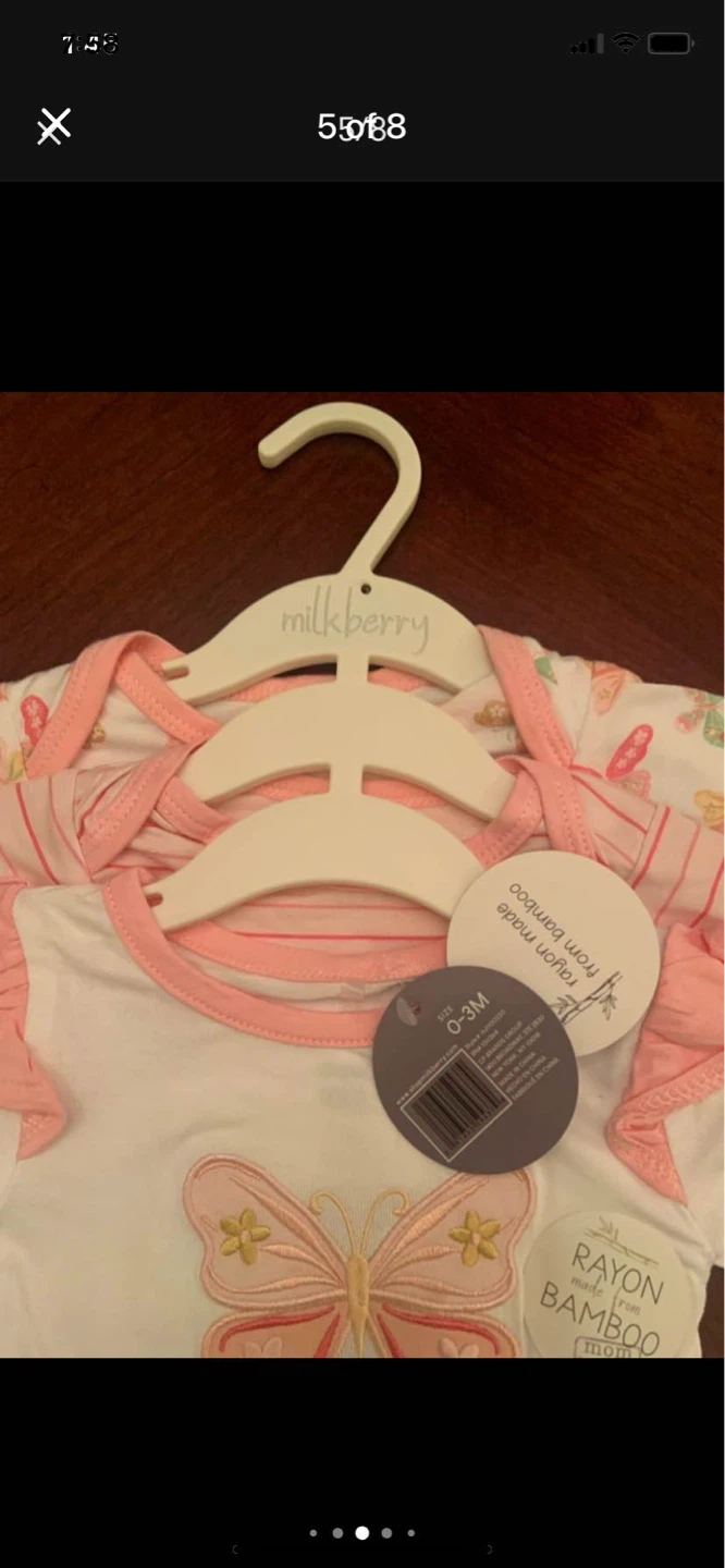 Milkberry Baby Rayon Bamboo Bodysuits (0-3M) - photo 5