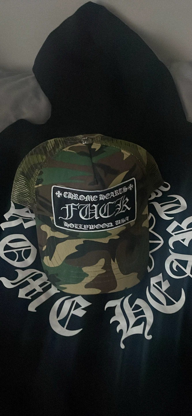 Chrome Hearts FCK Hollywood USA Trucker Hat