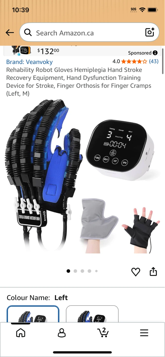 Veanvoky Rehabilitation Robot Gloves (Left, M)