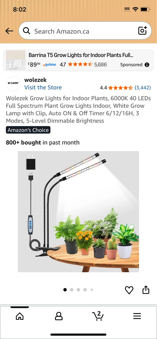 Wolezek Grow Lights for Indoor Plants