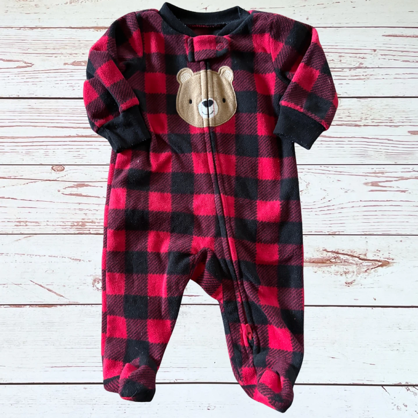 Newborn Baby Christmas Footie Pajamas 4 pc. Bundle - photo 3