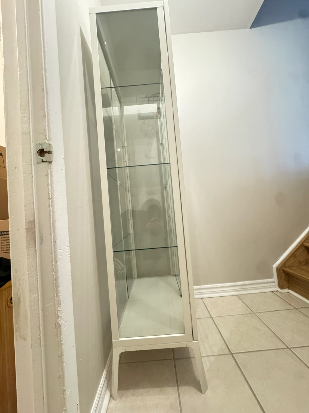 White Glass Display Cabinet - photo 4