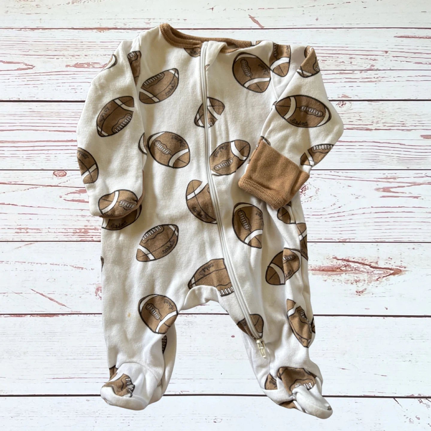 Newborn Baby Sports Themes Footie Pajamas 2 pc. Bundle - photo 4