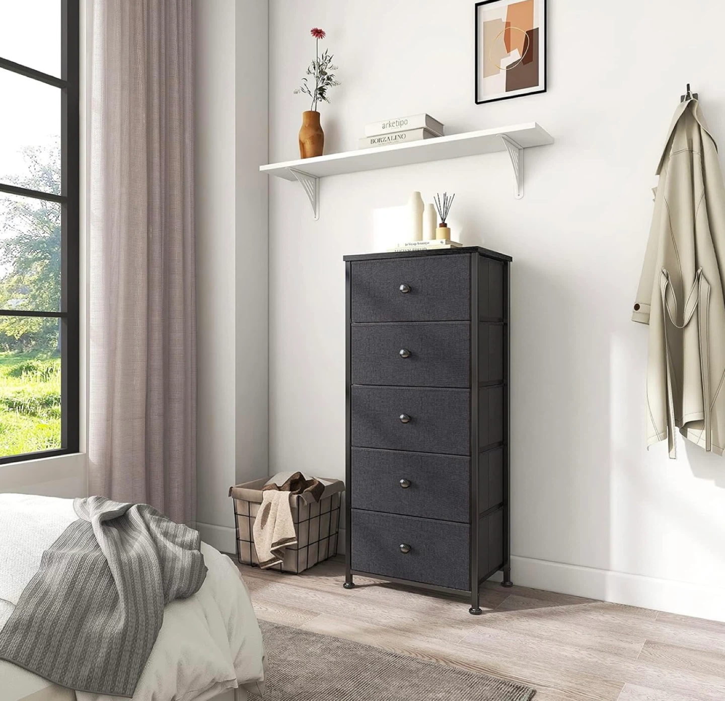 5-Drawer Fabric Dresser - photo 2