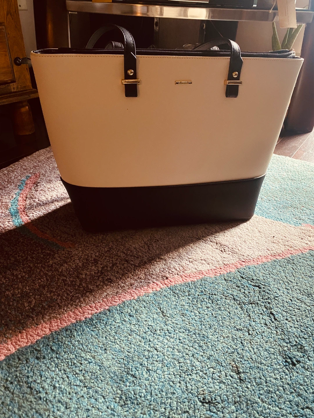 Nine West Tote Bag - Beige and Black