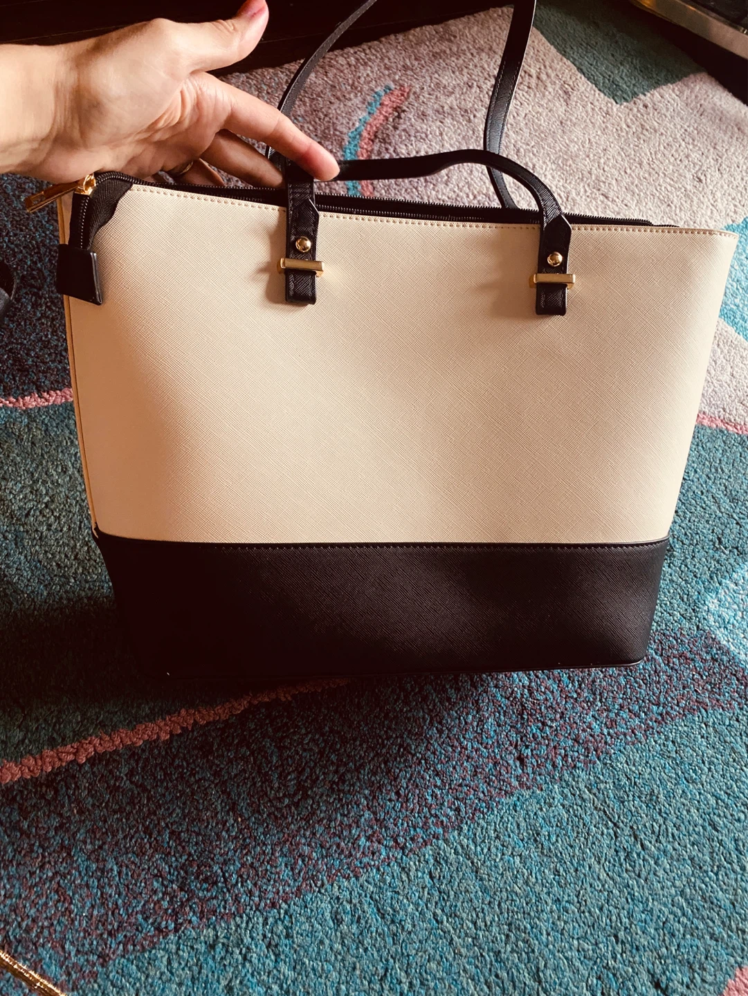 Nine West Tote Bag - Beige and Black - photo 3