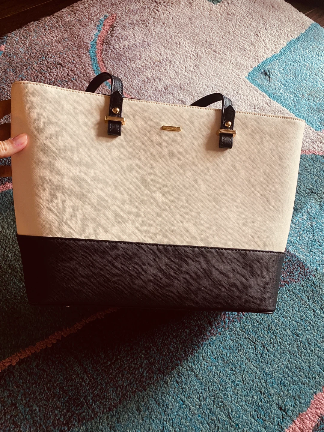Nine West Tote Bag - Beige and Black - photo 2