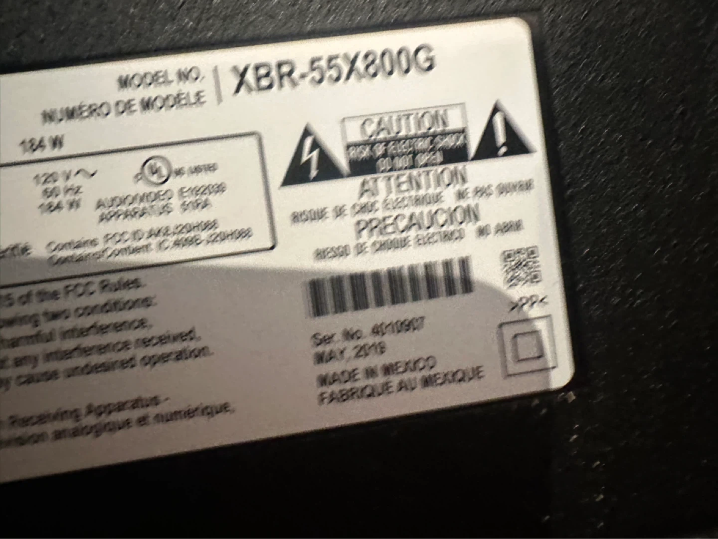 Sony 55” Smart TV 4 K UHD LED . Model XBR-55X800G Television - photo 2